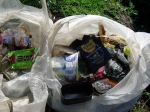 A sample of the trash collected along Kokoda Track
