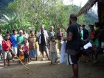 Reaching out to locals at Isurava Village